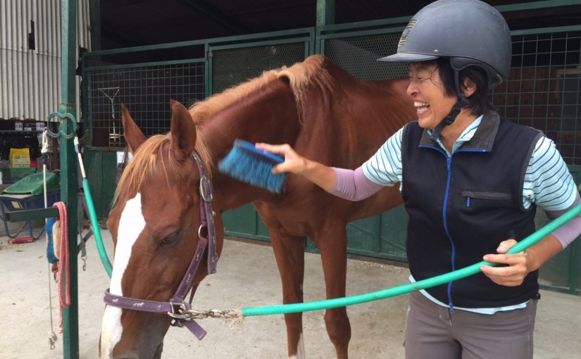 ミドルクラスＢにて駈歩継続の練習をしました！(愛知県安城市/Ｎ様)