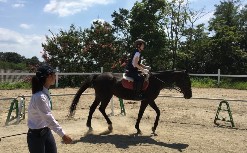 愛知の乗馬クラブの日々〜初めての乗馬体験（ONEDAY）レッスンを行いました（愛知県豊田市／K様）